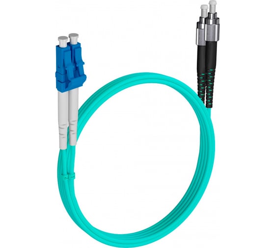 Шнур оптический KOSCAB dpc LC/UPC-FC/UPC 50/125 OM3 2.0мм 1м LSZH (патч-корд) шт КОС-DPC-503-LC/U-FC/U-2.0-1