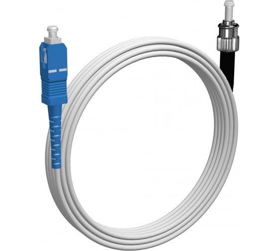 Шнур оптический KOSCAB spc SC/UPC-ST/APC G657.A1 3.0мм 69м LSZH (патч-корд) 1шт КОС-SPC-G657.A1-SC/U-ST/A-3.0-69