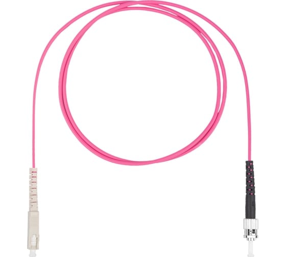 Шнур оптический KOSCAB spc SC/UPC-ST/UPC 50/125 OM4 2.0мм 10м LSZH (патч-корд) 1шт КОС-SPC-504-SC/U-ST/U-2.0-10