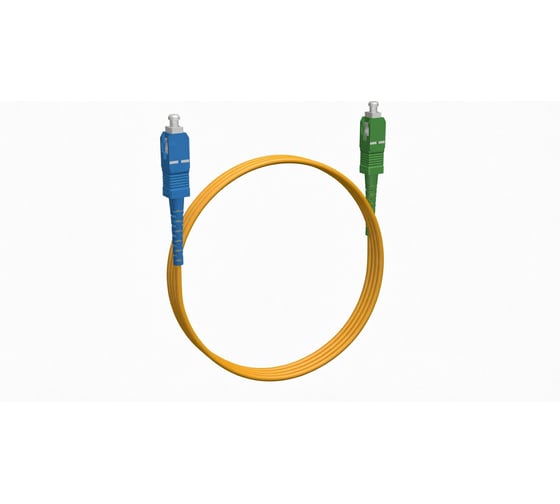 Шнур оптический KOSCAB spc SC/UPC-SC/APC 9/125 3.0мм 18м LSZH (патч-корд)шт КОС-SPC-9-SC/U-SC/A-3.0-18