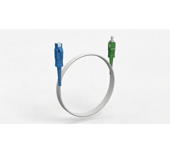 Шнур оптический KOSCAB spc SC/UPC-SC/APC G657.A1 3.0мм 93м LSZH (патч-корд)шт КОС-SPC-G657.A1-SC/U-SC/A-3.0-93