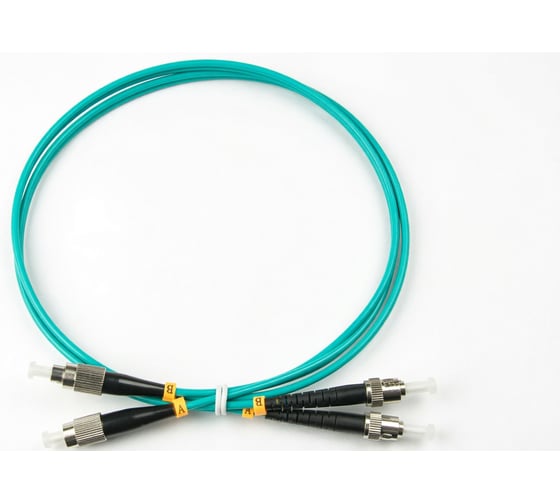 Шнур оптический KOSCAB dpc FC/UPC-ST/UPC 50/125 OM3 3.0мм 54м LSZH (патч-корд)шт КОС-DPC-503-FC/U-ST/U-3.0-54