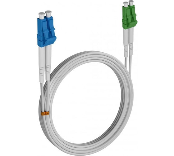 Шнур оптический KOSCAB dpc ST/UPC-FC/UPC G657.A1 3.0мм 12м LSZH (патч-корд)шт КОС-DPC-G657.A1-ST/U-FC/U-3.0-12