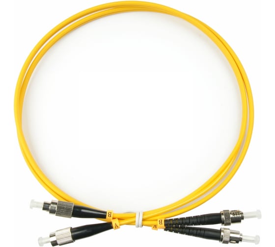 Шнур оптический KOSCAB dpc FC/UPC-ST/UPC 9/125 2.0мм 59м LSZH (патч-корд)шт КОС-DPC-9-FC/U-ST/U-2.0-59