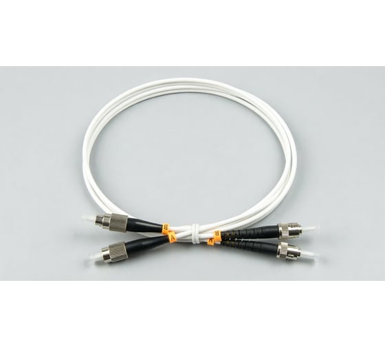 Шнур оптический KOSCAB dpc ST/UPC-FC/APC G657.A1 3.0мм 32м LSZH (патч-корд)шт КОС-DPC-G657.A1-ST/U-FC/A-3.0-32