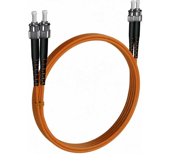 Шнур оптический KOSCAB dpc ST/UPC-ST/UPC 62.5/125 2.0мм 10м LSZH (патч-корд)шт КОС-DPC-62.5-ST/U-ST/U-2.0-10