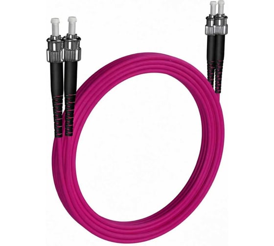 Шнур оптический KOSCAB dpc ST/UPC-ST/UPC 50/125 OM4 3.0мм 99м LSZH (патч-корд)шт КОС-DPC-504-ST/U-ST/U-3.0-99
