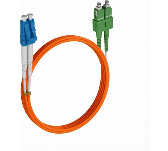 Шнур оптический KOSCAB dpc LC/UPC-SC/UPC 50/125 2.0мм 20м LSZH (патч-корд)шт КОС-DPC-50-LC/U-SC/U-2.0-20