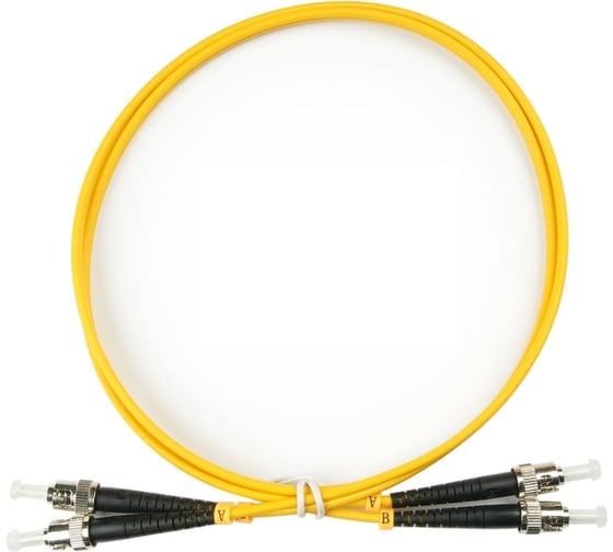 Шнур оптический KOSCAB dpc ST/UPC-ST/UPC 9/125 2.0мм 100м LSZH (патч-корд)шт КОС-DPC-9-ST/U-ST/U-2.0-100