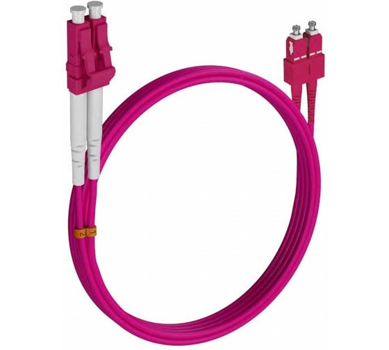 Шнур оптический KOSCAB dpc LC/UPC-SC/UPC 50/125 OM4 3.0мм 90м LSZH (патч-корд)шт КОС-DPC-504-LC/U-SC/U-3.0-90