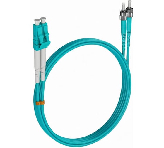 Шнур оптический KOSCAB spc LC/UPC-ST/UPC 50/125 OM3 3.0мм 37м LSZH (патч-корд)шт КОС-SPC-503-LC/U-ST/U-3.0-37