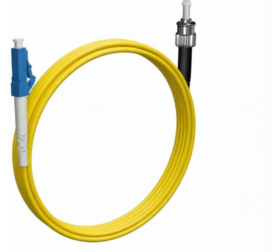 Шнур оптический KOSCAB spc LC/UPC-ST/UPC 9/125 3.0мм 25м LSZH (патч-корд)шт КОС-SPC-9-LC/U-ST/U-3.0-25
