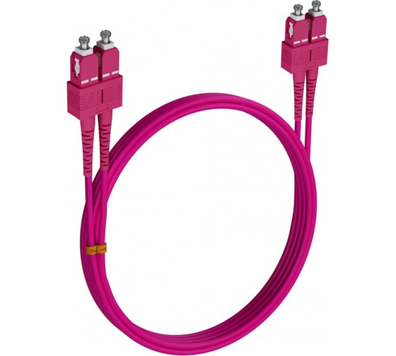 Шнур оптический KOSCAB dpc SC/UPC-SC/UPC 50/125 OM4 2.0мм 43м LSZH (патч-корд) шт КОС-DPC-504-SC/U-SC/U-2.0-43