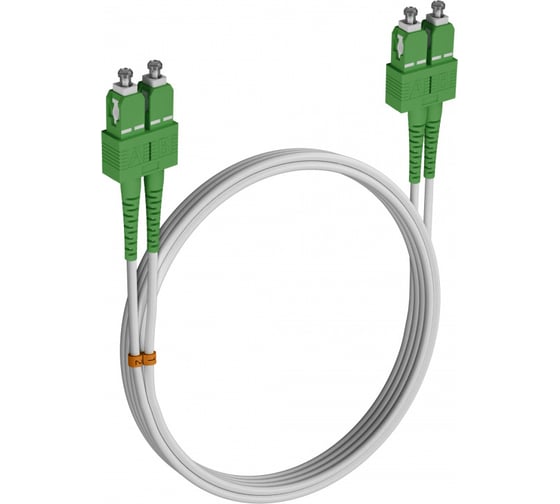 Шнур оптический KOSCAB dpc SC/UPC-SC/APC G657.A1 3.0мм 82м LSZH (патч-корд) шт КОС-DPC-G657.A1-SC/U-SC/A-3.0-82
