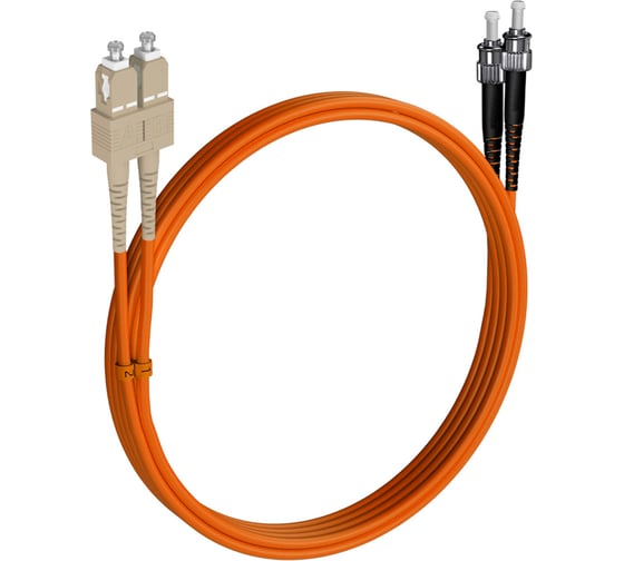 Шнур оптический KOSCAB dpc SC/UPC-ST/UPC 62.5/125 3.0мм 86м LSZH (патч-корд) шт КОС-DPC-62.5-SC/U-ST/U-3.0-86