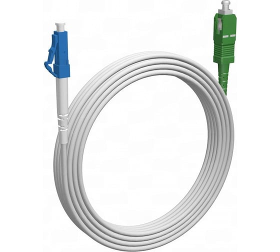 Шнур оптический KOSCAB spc LC/UPC-SC/APC G657.A1 3.0мм 85м LSZH (патч-корд)шт КОС-SPC-G657.A1-LC/U-SC/A-3.0-85