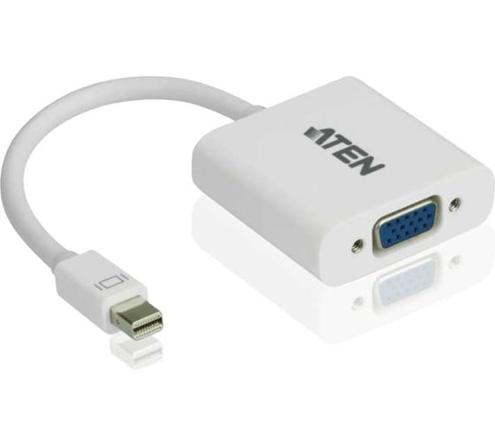 Конвертер ATEN Mini DisplayPort= VGA, Mini DisplayPort HD-DB15, Male Female, без БП VC920-AT