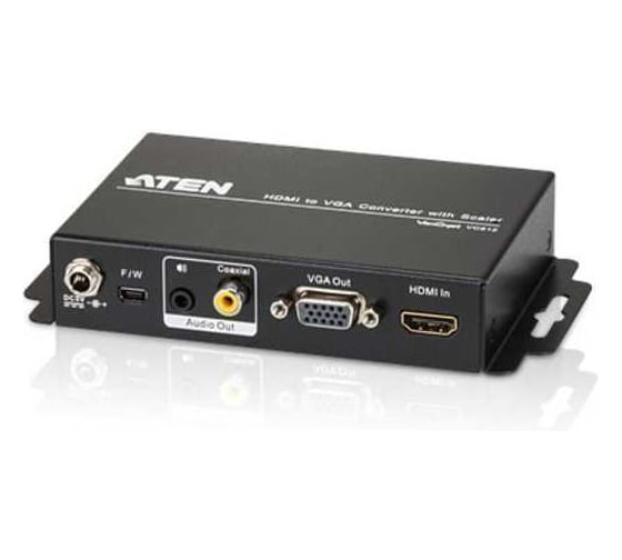 Конвертер ATEN HDMI= VGA+AUDIO, HDMI HD-DB15+MINI-JACK+RCA, Female, БП 5V VC812-AT-G