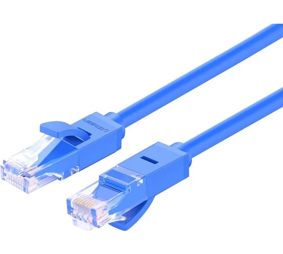 Кабель сетевой UGREEN NW102 Cat 6 8-Core U/UTP Ethernet Cable. Длина: 15м. Цвет: синий 11207_