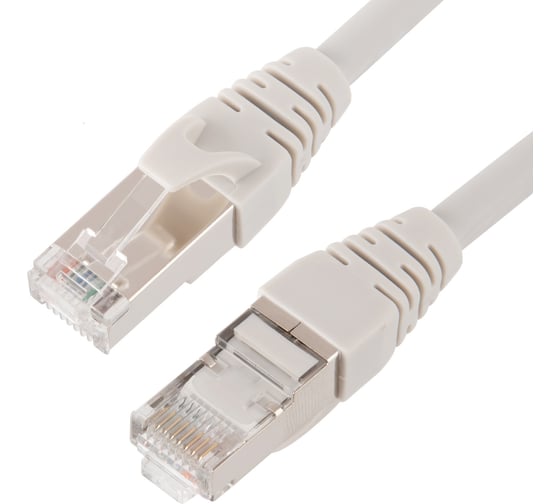 Ethernet патч-корд Advant CAT6, 2xRJ45, FTP, 4 пары (AWG26), оболочка LSZH, длина 10 м, цвет серый ADV6-FPC10-LG