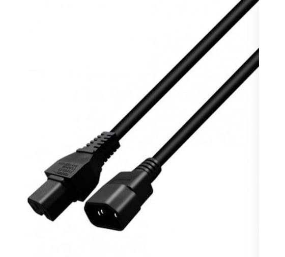 Кабель питания KS-is IEC-C14 M в IEC-C15 F (KS-857) KS-857B-1.5