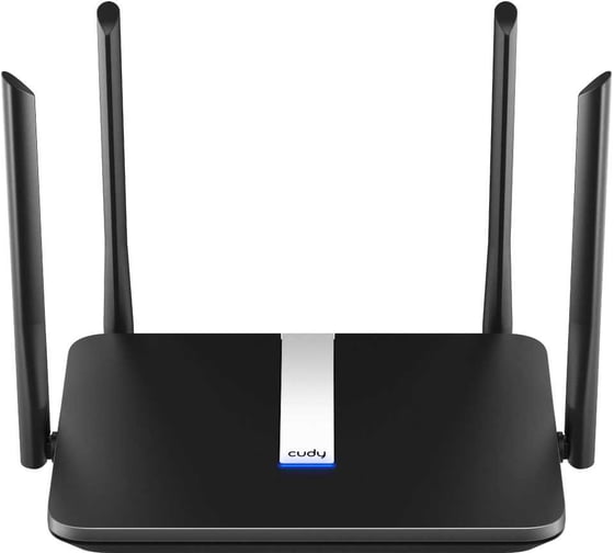 Двухдиапазонный гигабитный роутер Cudy X6 V2.0 AX1800, 2,4/5 ГГц, до 1775 Мбит/с, LAN 4x1 Гбит/с, WAN 1x1 Гбит/с, IPv6, MU-MIMO, 4 антенны, черный 10000146476