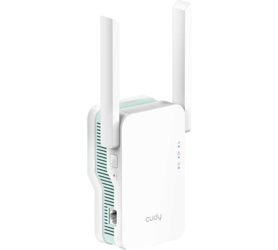 Усилитель сигнала Cudy RE1500 1.0 Wi-Fi 6 AX1500 с поддержкой Mesh, 2,4/5 ГГц, до 1501 Мбит/с, 1x100 Мбит/с, 2 антенны, белый 10000152635