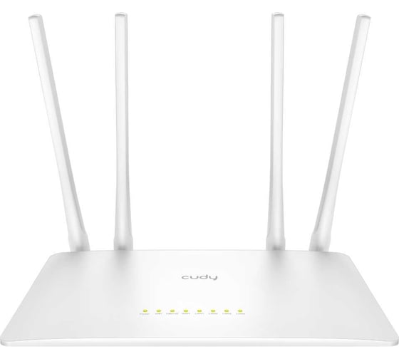 Wi-Fi роутер Cudy WR300S 1.0 N300, 2,4 ГГц, до 300 Мбит/с, 5x100 Мбит/с, MIMO 2x2, IPv6, 4 антенны, белый 10000150157