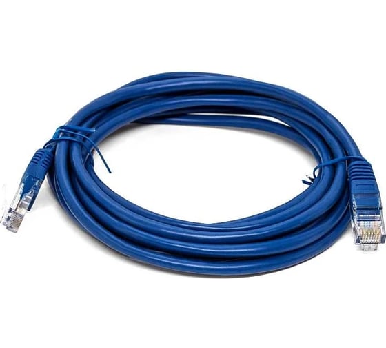 Кабель патч-корд Filum FL-PC-SF6A-3.0-LSZH-BL 26AWG (7х0.165 мм), чистая медь, LSZH, синий 00-01276511