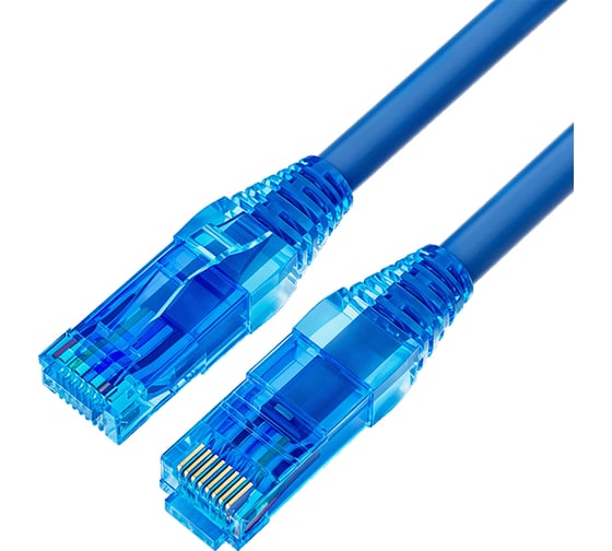 Кабель патч-корд Filum U/UTP 5e кат. 3м FL-PC-U5E-3.0-LSZH-BL 24AWG (7х0.20 мм), чистая медь, LSZH, синий 00-01276433