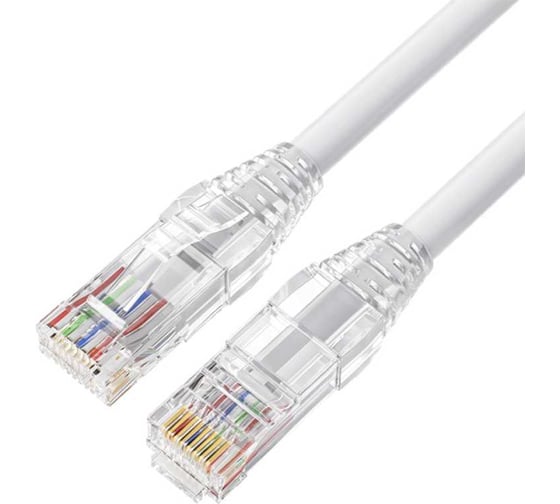 Filum Кабель патч-корд U/UTP 6 кат. 2м FL-PC-U6-2.0-LSZH-WT 24AWG (7х0.20 мм), чистая медь, LSZH, белый 00-01276495
