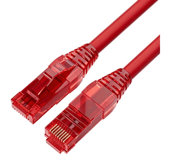 Filum Кабель патч-корд U/UTP 5e кат. 3м FL-PC-U5E-3.0-LSZH-RD 24AWG (7х0.20 мм), чистая медь, LSZH, красный 00-01276452