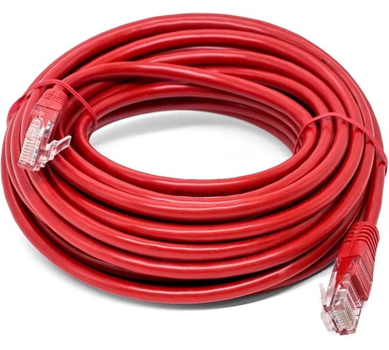 Кабель патч-корд Filum U/UTP 6 кат. 3м FL-PC-U6-3.0-LSZH-RD 24AWG (7х0.20 мм), чистая медь, LSZH, красный 00-01276489