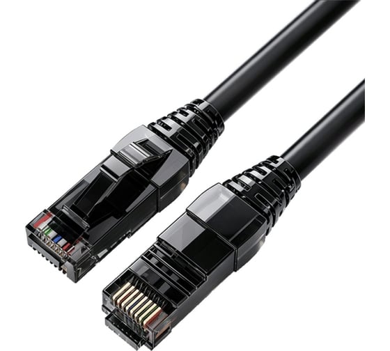 Кабель патч-корд Filum U/UTP 6 кат. 5м FL-PC-U6-5.0-LSZH-BK 24AWG (7х0.20 мм), чистая медь, LSZH, черный 00-01276468