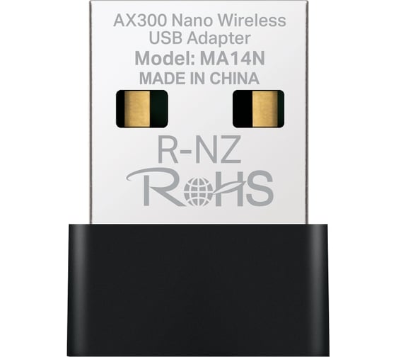 Сетевой адаптер MERCUSYS Wi-Fi AX300 USB 2.0 (антенна внутренняя) 1ант. MA14N