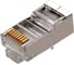Коннектор RIPO RJ-45 (8P8C) cat.6, экранированный (Класс Е), универ. ножи упк.50шт 003-400032-50 1