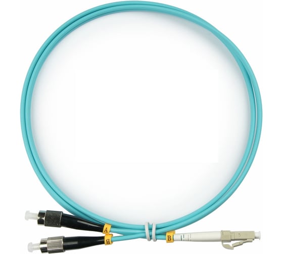 Патч-корд оптический TopLAN дуплексный, FC/PC-LC/PC, MM 50/125 (OM3), 6 м, LSZH DPC-TOP-OM3-FC/P-LC/P-6.0