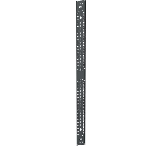Органайзер кабельный вертикальный ITK LINEA S 42U, черный LS-CO05-42U-V