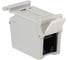 LANMASTER Повторитель портов RJ45 на DIN-рейку, неэкранированный, кат.6, формата Keystone, со шторками, белый, LAN-DRF-KCP45U6-WH 3