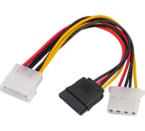 Кабель-разветвитель питания для SATA-устройств Mirex Molex M+F - SATA Cable BCX-SC-007 13700-SAT15MX2