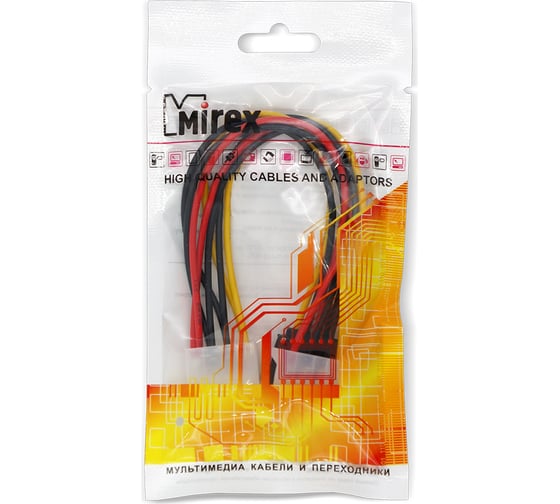 Кабель-разветвитель питания для SATA-устройств Mirex Molex M+F - SATA Cable BCX-SC-007 13700-SAT15MX2