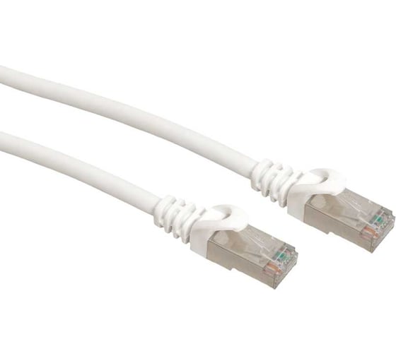 Патч-корд EKF TERACOM CS Cat.6A, экранированный, S/FTP, оболочка LSZH, белый, 5м TRCS-6ASF-LSH-5M-WH