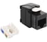 Модуль LANMASTER Keystone ToolLess, RJ45, неэкранированный, кат.6, без шторки, 180 градусов, черный LAN-TK45U6/180N-BK 1