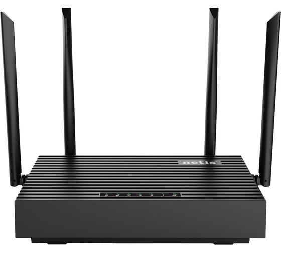 Двухдиапазонный гигабитный роутер Netis NX32U с поддержкой Wi-Fi 6, Easy Mesh и портом USB 3.0, 2,4-5ГГц / 574-2402 Мбит/с, LAN 3x1 Гбит/с, WAN 1x1 Гбит/с, USB 3.0, 4 антенны, черный 10000152810