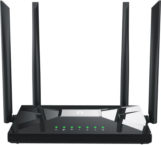 Двухдиапазонный гигабитный Wi-Fi роутер Netis NC65 AC1200, 2,4-5ГГц / 300-867 Мбит/с, LAN 3x1 Гбит/с, WAN 1x1 Гбит/с, IPv6, 4х5dBi антенны, чёрный 10000131957