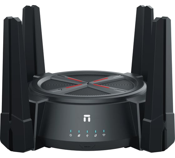 2,5-гигабитный роутер Netis NX62 WiFi 6 AX6000 с поддержкой Easy Mesh, 2,4/5 ГГц, до 5952 Мбит/с, 2х2,5Гбит/с, 3x1 Гбит/с, USB 3.0, 8 антенн, черный 10000152812