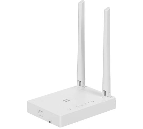 Wi-Fi роутер Netis W1 N300, 2,4 ГГц, до 300 Мбит/с, WAN 1х100 Мбит/с, LAN 2x100 Мбит/с, 2x5дБи внешние антенны, белый 10000054946