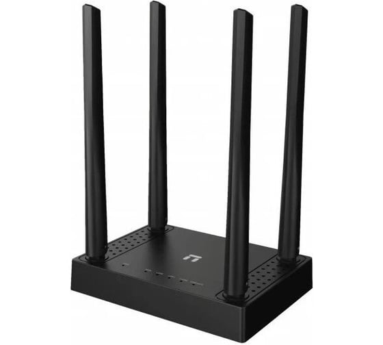 Двухдиапазонный роутер Netis N4 v3 АС1200, 2,4/5ГГц, 1167 Мбит/с, LAN 2x100 Мбит/с, WAN 1x100 Мбит/с, MU-MIMO, 4x5дБи антенны, черный 10000146695