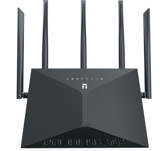Двухдиапазонный гигабитный роутер Netis NX30 Wi-Fi 6 AX3000, 2,4-5ГГц / 574-2402 Мбит/с, LAN 3x1 Гбит/с, WAN 1x1 Гбит/с, 5 антенн, черный 10000152809
