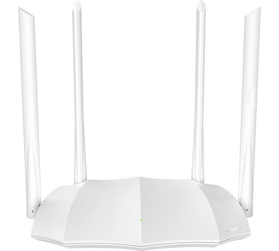 Двухдиапазонный WiFi роутер Tenda MAC5 AC1200, 2,4/5 ГГц, до 1167 Мбит/с, LAN 3x100 Мбит/с, WAN 1x100 Мбит/с, антенны 4х6 дБи, белый 10000160647